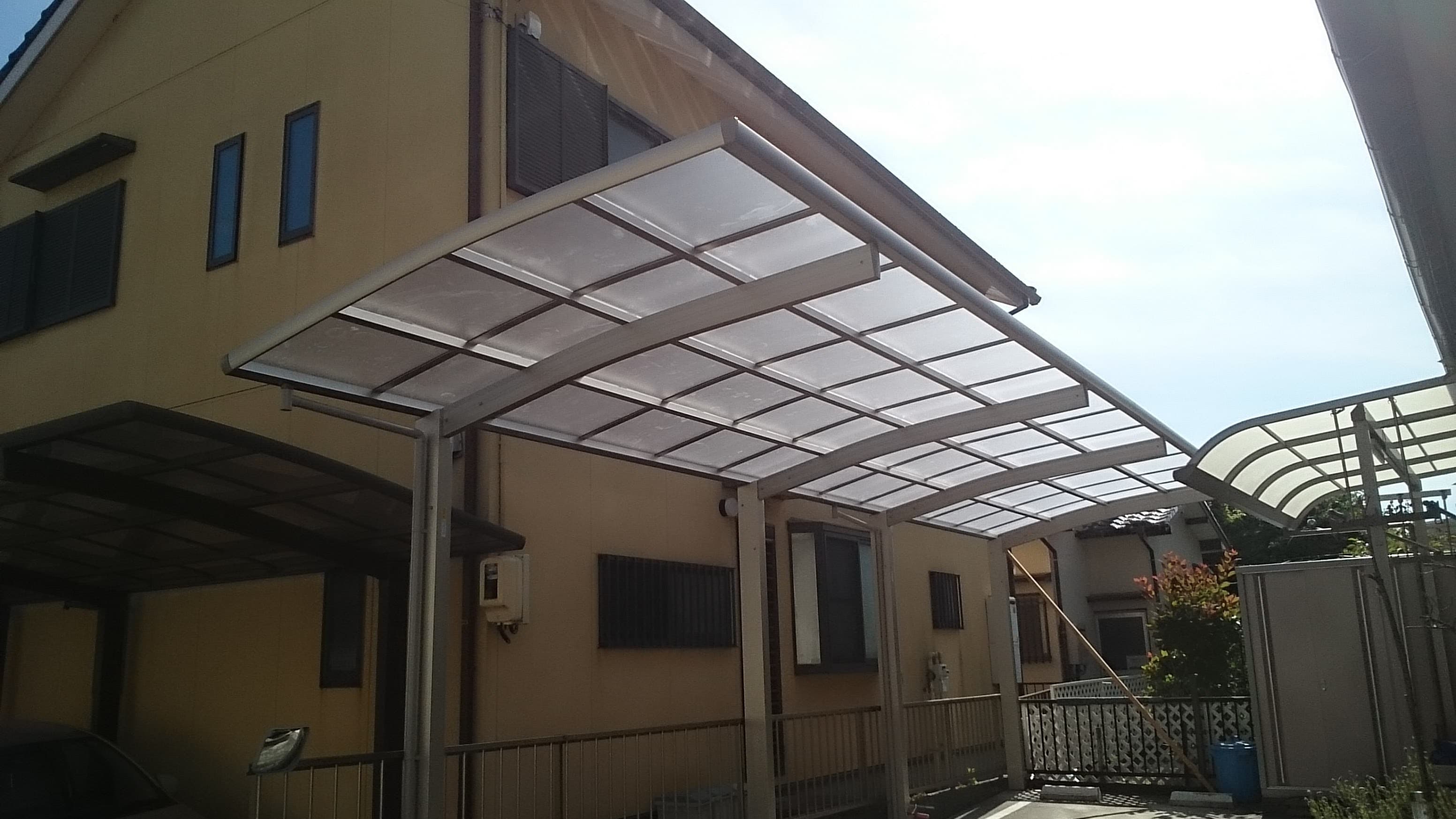 1台用カーポート新設工事 | 名古屋市緑区のエクステリア工事ならイズ美