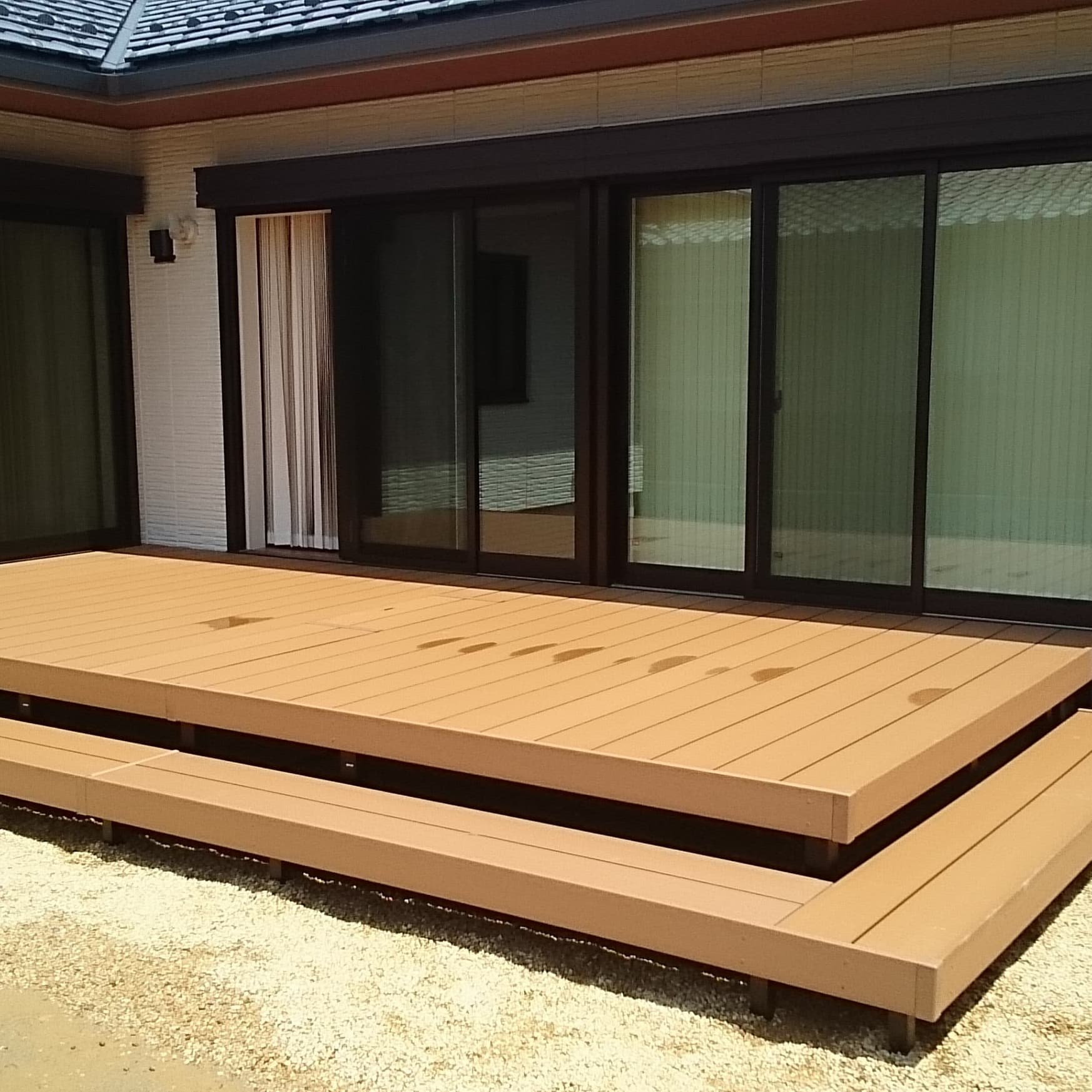 ウッドデッキ新設・修理 名古屋市緑区 | 名古屋市緑区でエクステリア工事ならイズ美