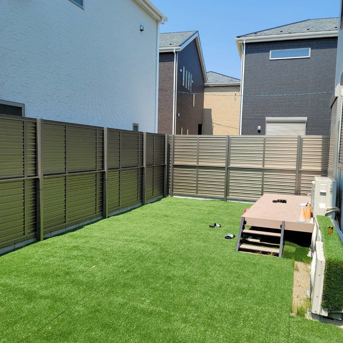 人工芝張り 名古屋市緑区 | 名古屋市緑区でエクステリア工事ならイズ美