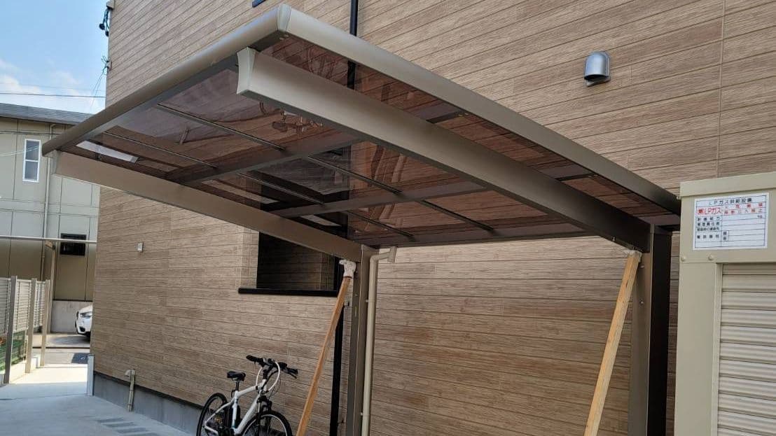 サイクルポート新設 名古屋市緑区 | 名古屋市緑区でエクステリア工事ならイズ美