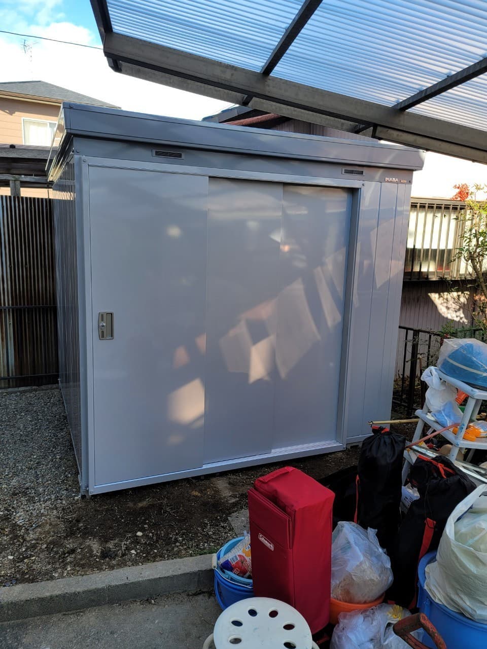 物置設置 | 名古屋市緑区のエクステリア工事ならイズ美